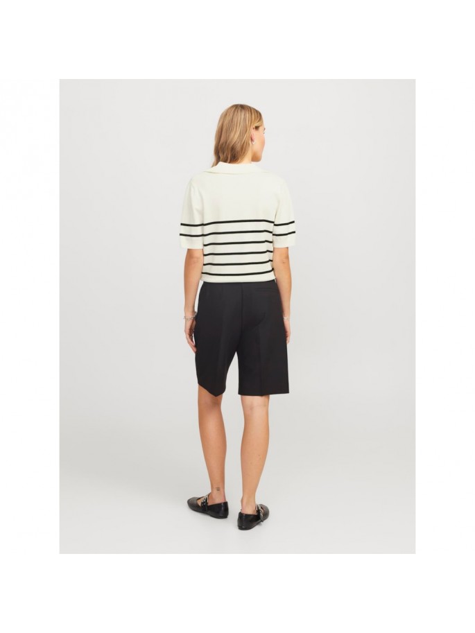 JXLAYLA COMFY SS POLO KNIT BLANCO