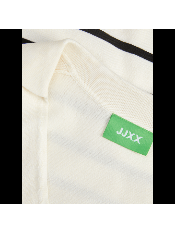 JXLAYLA COMFY SS POLO KNIT BLANCO