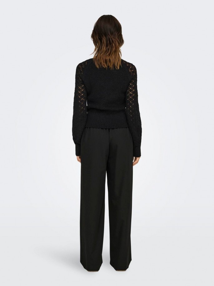 ONLMIAMI LS O-NECK CC KNT NEGRO ONLMIAMI LS O-NECK CC KNT NEGRO