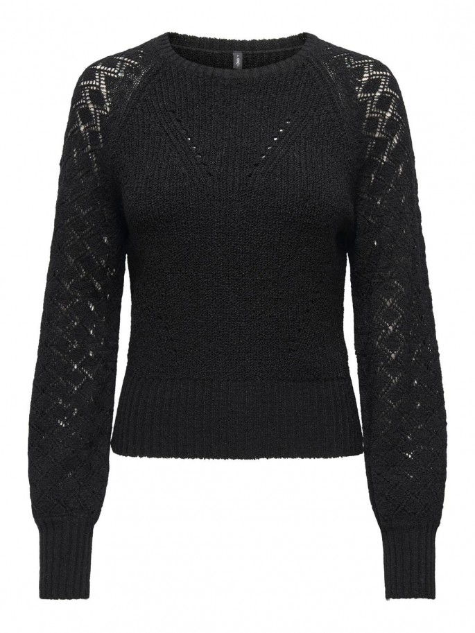 ONLMIAMI LS O-NECK CC KNT NEGRO ONLMIAMI LS O-NECK CC KNT NEGRO