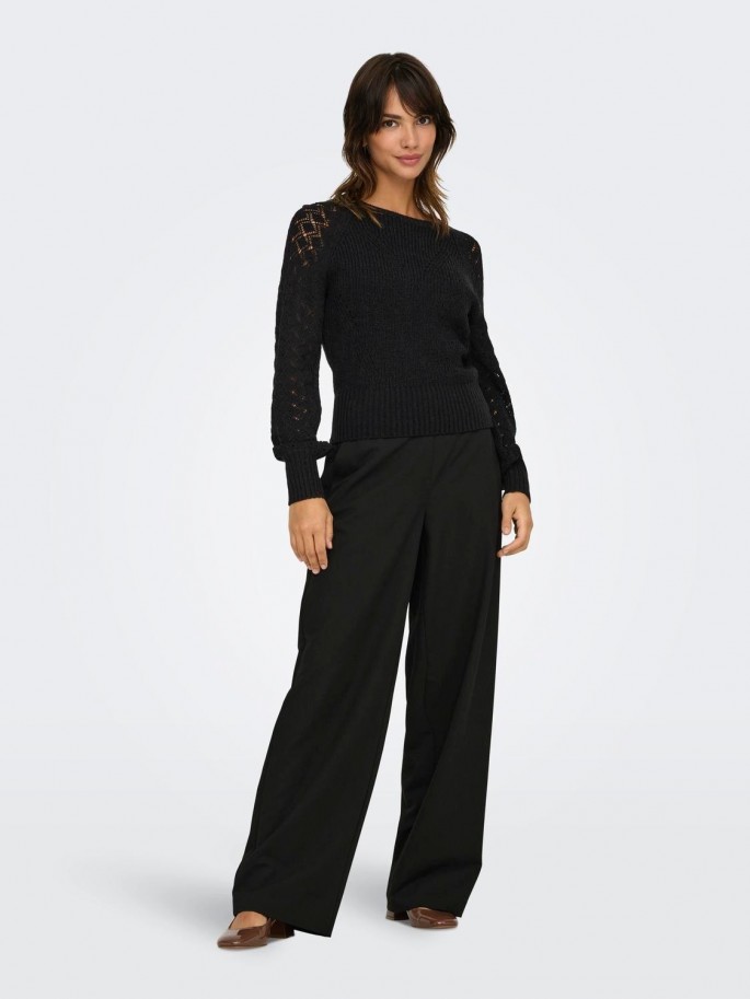 ONLMIAMI LS O-NECK CC KNT NEGRO ONLMIAMI LS O-NECK CC KNT NEGRO