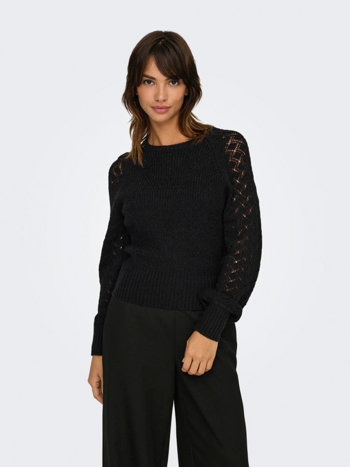 ONLMIAMI LS O-NECK CC KNT NEGRO ONLMIAMI LS O-NECK CC KNT NEGRO