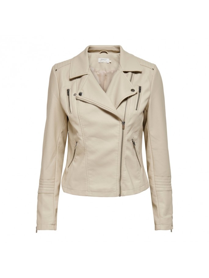 ONLGEMMA FAUX LEATHER BIK NOOS BEIGE