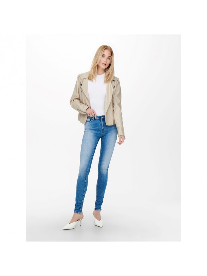 ONLGEMMA FAUX LEATHER BIK NOOS BEIGE