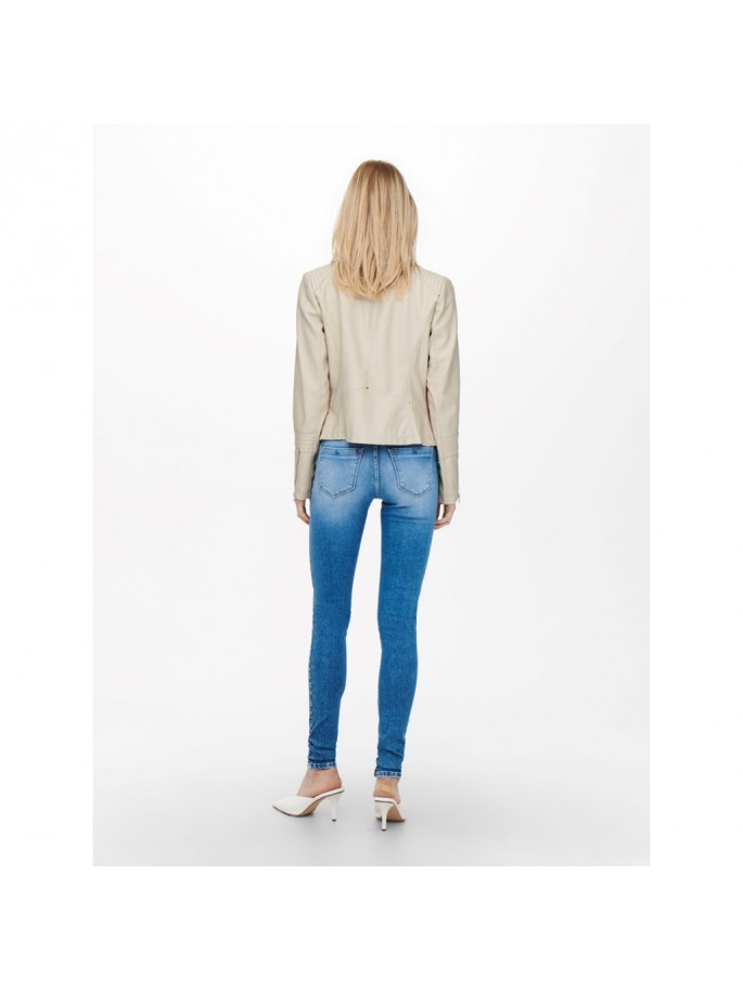 ONLGEMMA FAUX LEATHER BIK NOOS BEIGE