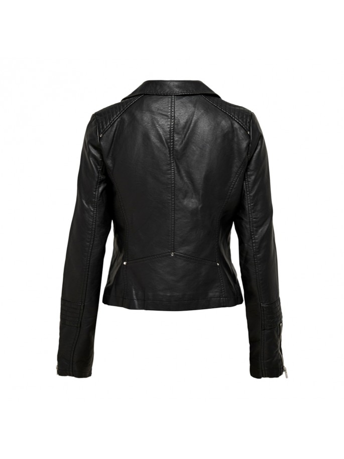 ONLGEMMA FAUX LEATHER BIK NOOS NEGRO