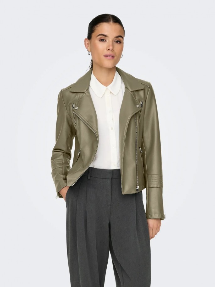 ONLGEMMA FAUX LEATHER BIK...