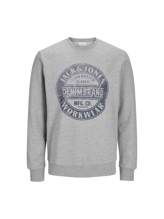 JJJEANS SWEAT O-NECK GRIS...