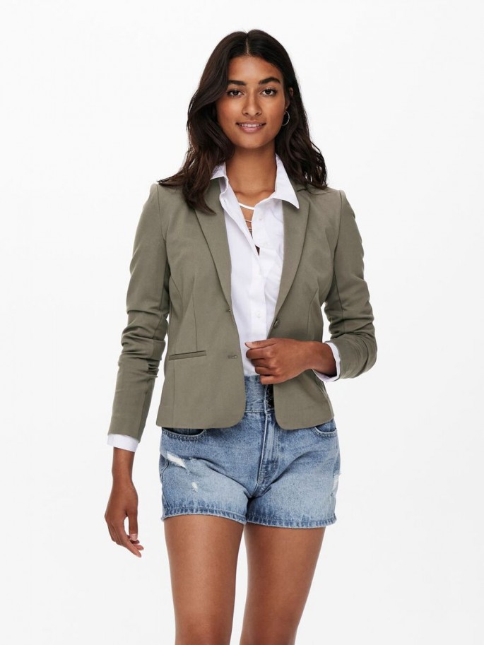 Only POPTRASH Blazer Color Gris -...