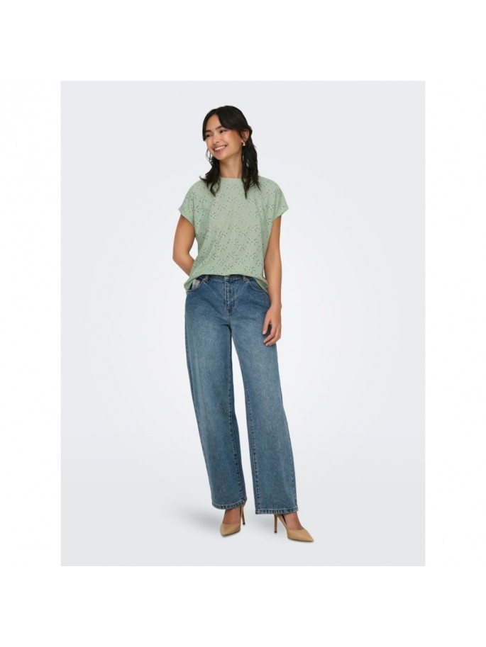 Only SMILLA Top Color Verde Claro -...