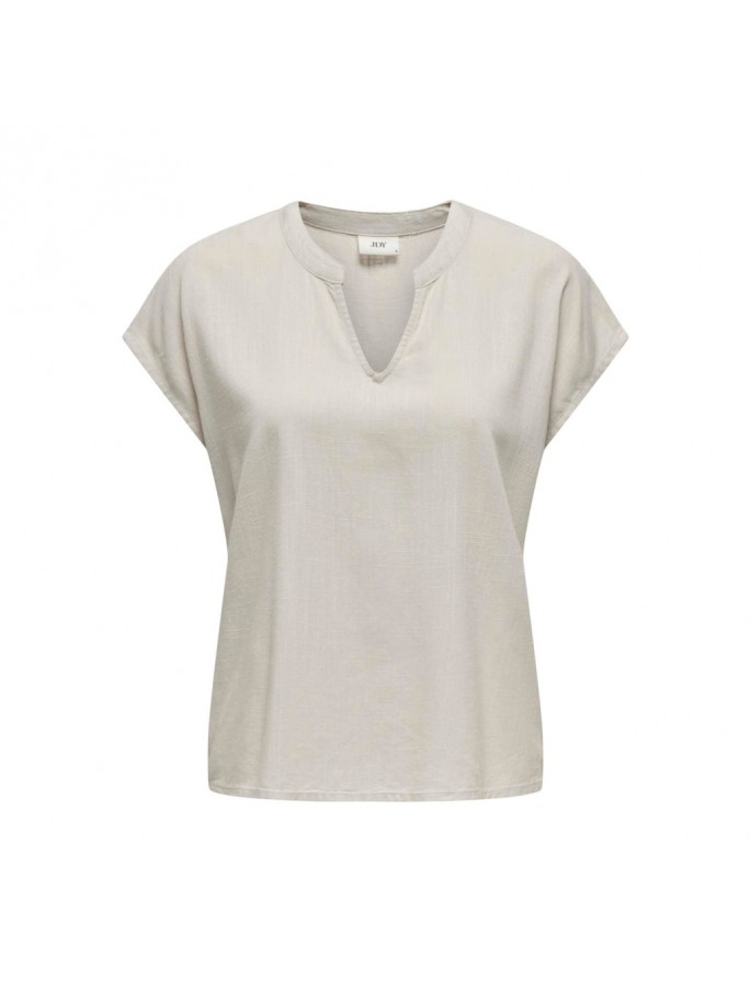 JDY CAYA LION LINEN Top cuello en V...