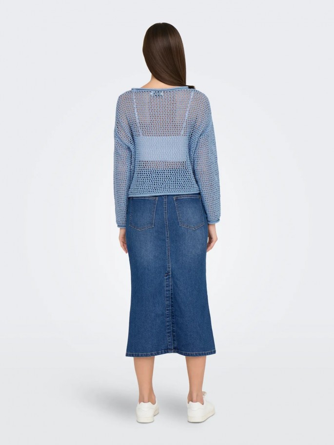 Only SIENA Jersey de punto Color Azul...