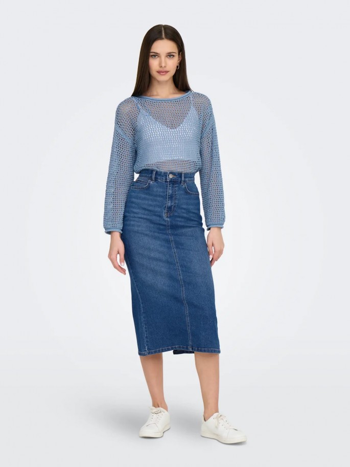 Only SIENA Jersey de punto Color Azul...