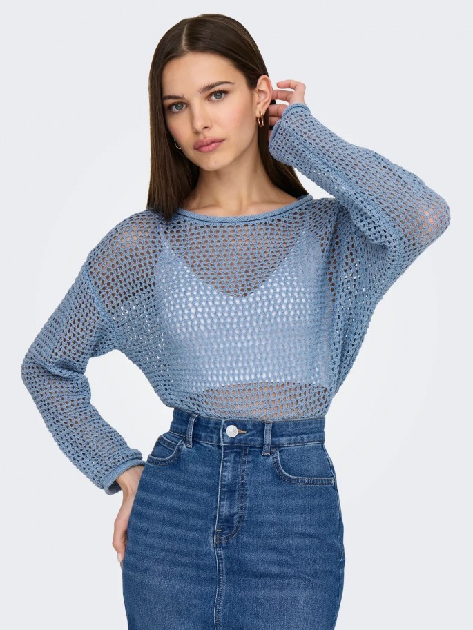 Only SIENA Jersey de punto Color Azul...