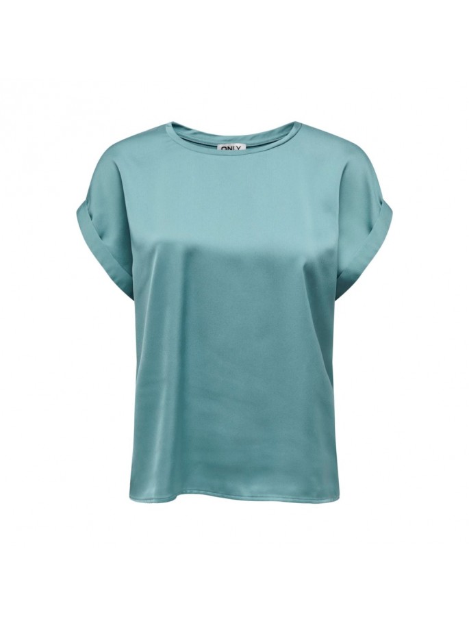 Only LIEKE Top Satín Color Azul Claro... Only LIEKE Top Satín Color Azul Claro...