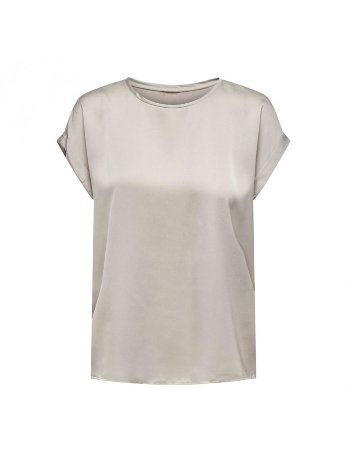 Only LIEKE Top Satín Color Beige -...