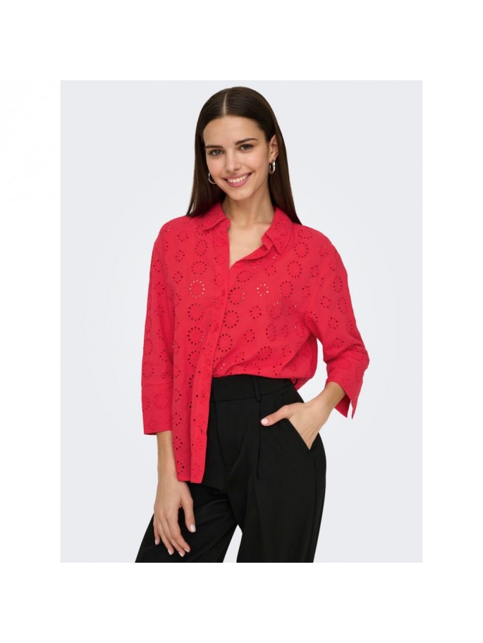 JDY TALLIE Camisa larga Color Rojo -...