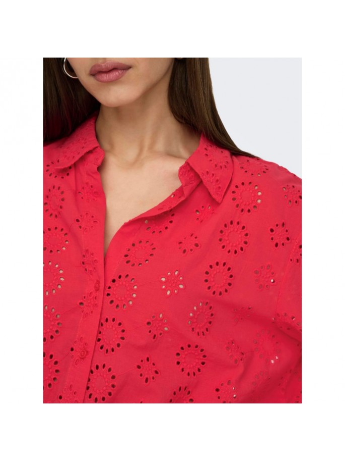 JDY TALLIE Camisa larga Color Rojo -...