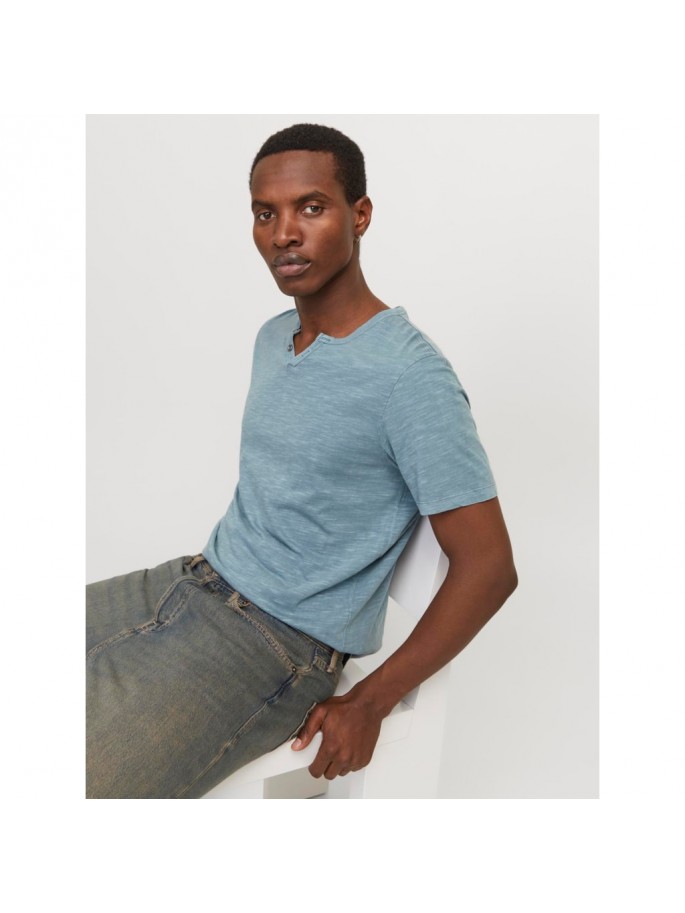 JJESPLIT NECK TEE SS NOOS AZUL OCEANO JJESPLIT NECK TEE SS NOOS AZUL OCEANO