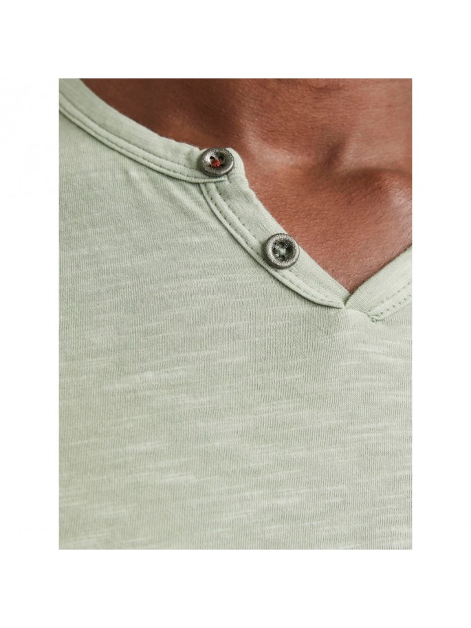 JJESPLIT NECK TEE SS NOOS GRIS VERDOSO JJESPLIT NECK TEE SS NOOS GRIS VERDOSO