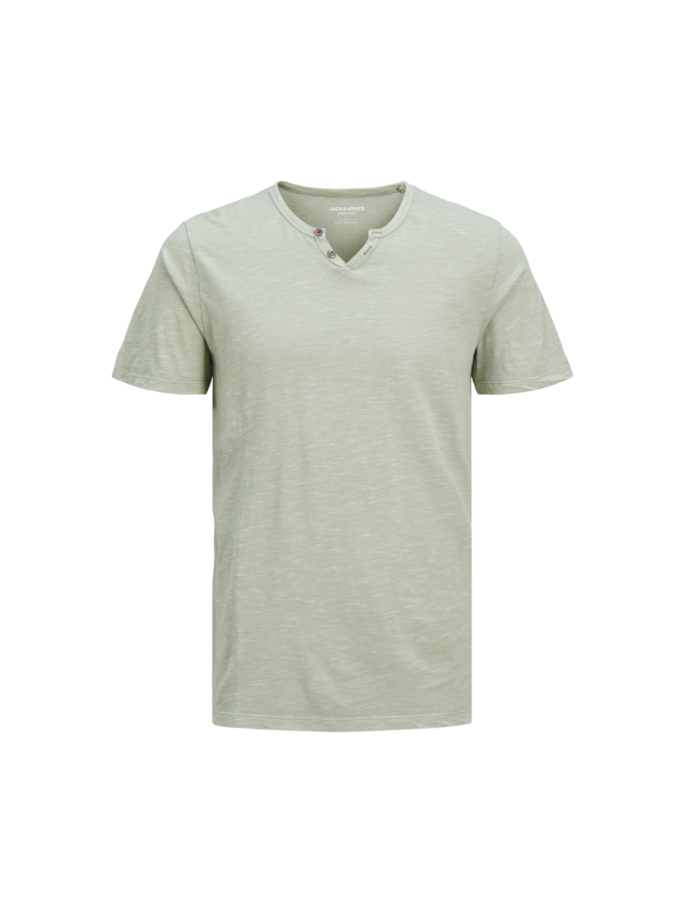 JJESPLIT NECK TEE SS NOOS GRIS VERDOSO JJESPLIT NECK TEE SS NOOS GRIS VERDOSO