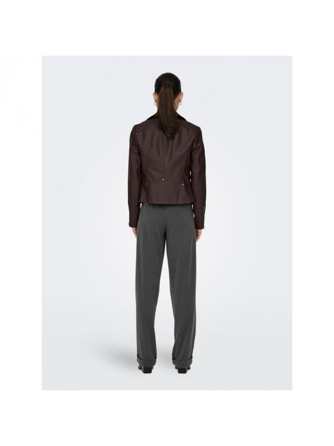 Only GEMMA FAUX Biker de piel Color...