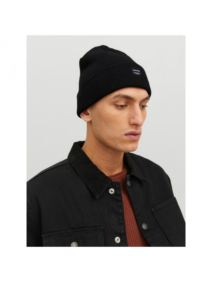 JACK & JONES DNA BEANIE COLOR NEGRO -...