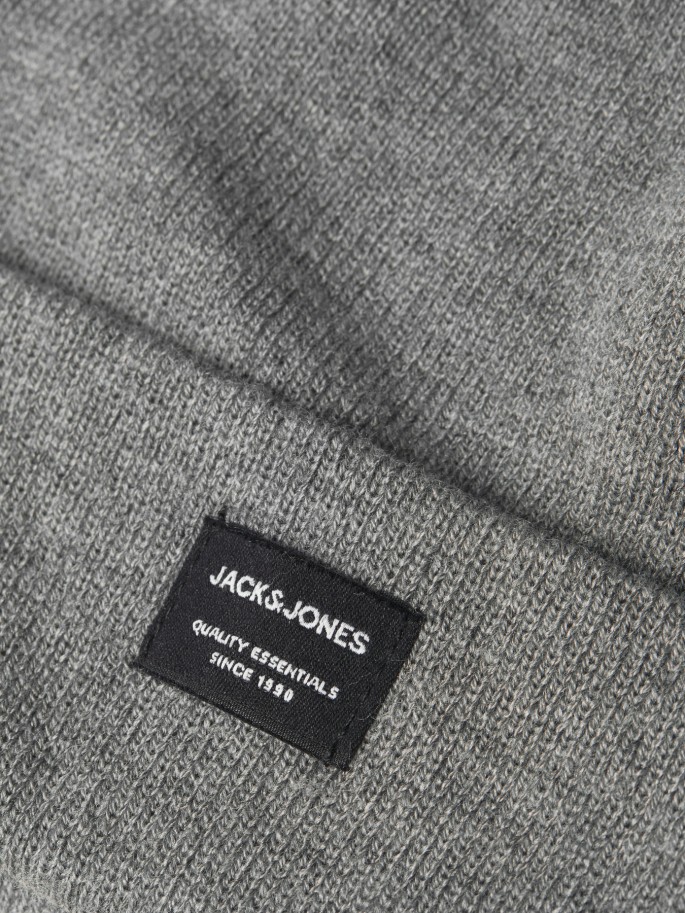 JACK & JONES DNA BEANIE COLOR GRIS...