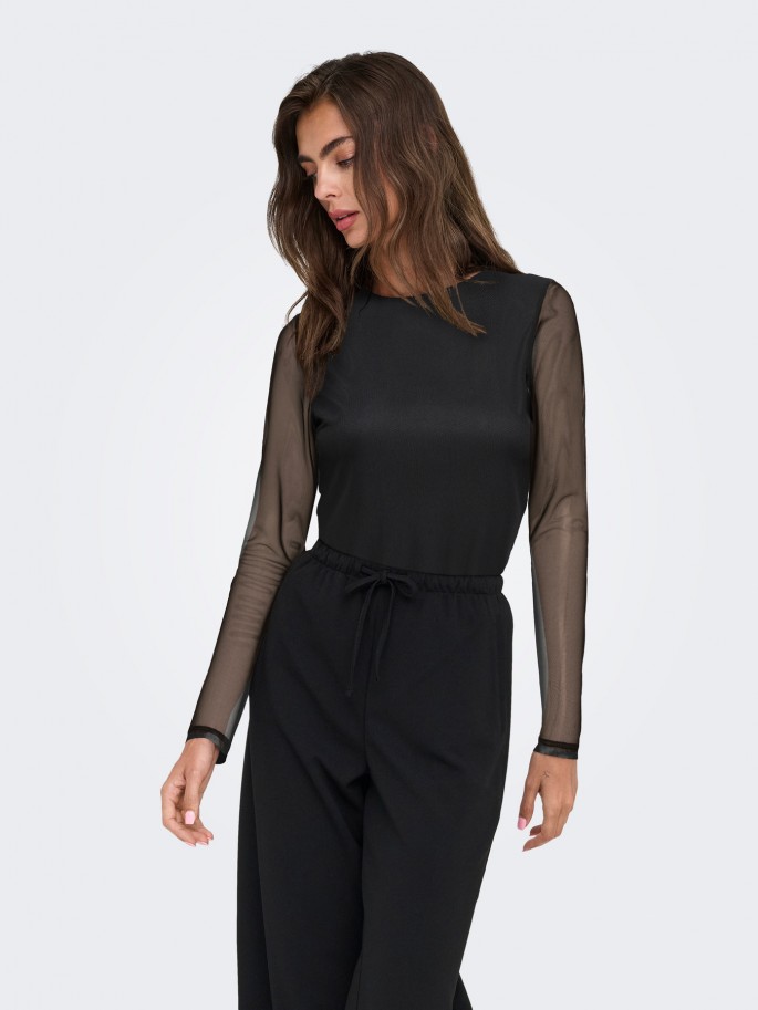 ONLY NOVA TOP COLOR NEGRO - SUAVE Y... ONLY NOVA TOP COLOR NEGRO - SUAVE Y...