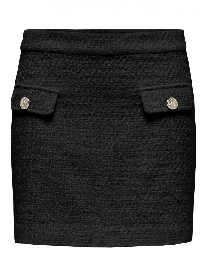 ONLY BONN FALDA CORTA COLOR NEGRO -...