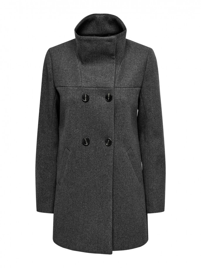 ONLY BLAKE ABRIGO COLOR GRIS OSCURO -...