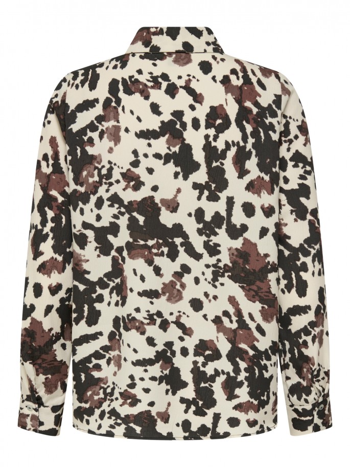 ONLY NOVA CAMISA COLOR CHOCOLATE -...