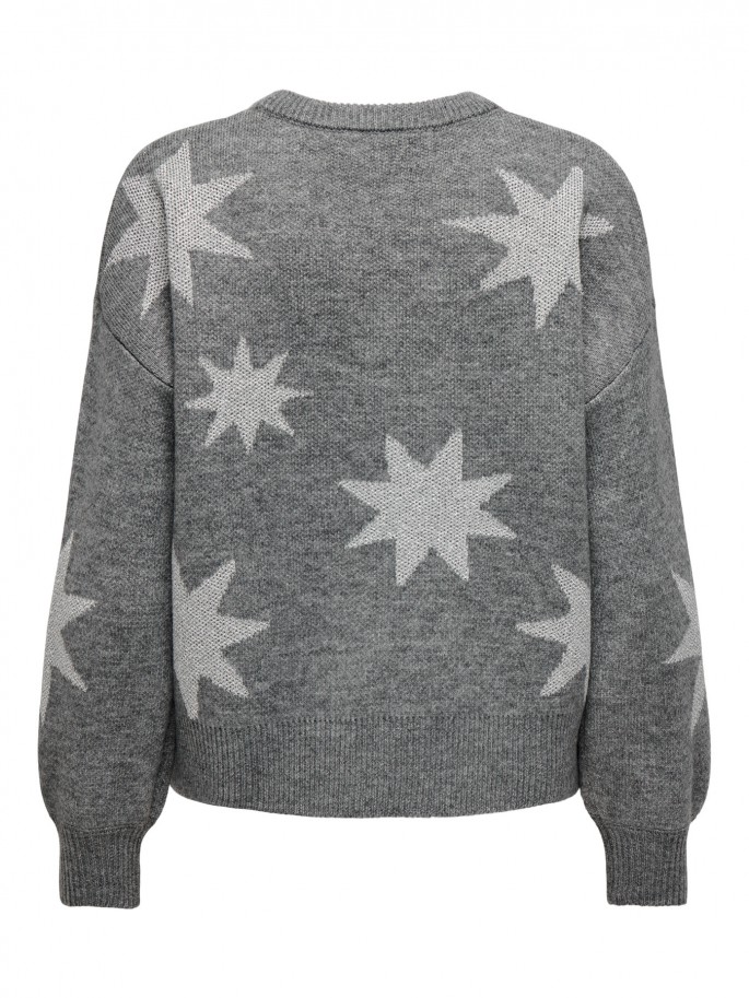 ONLY ROSIE JERSEY DE PUNTO COLOR GRIS...