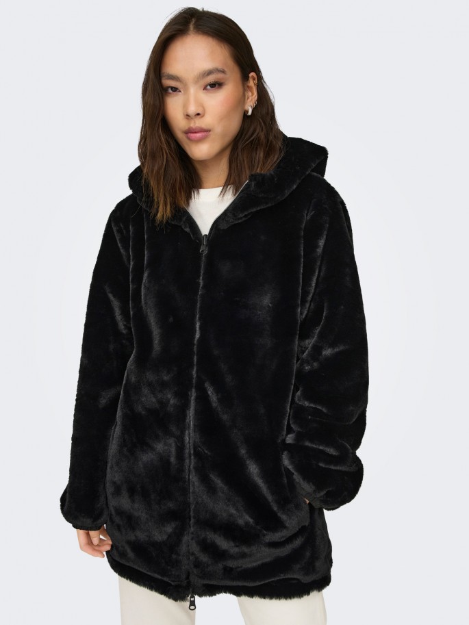 ONLY CANDY ABRIGO COLOR NEGRO -...