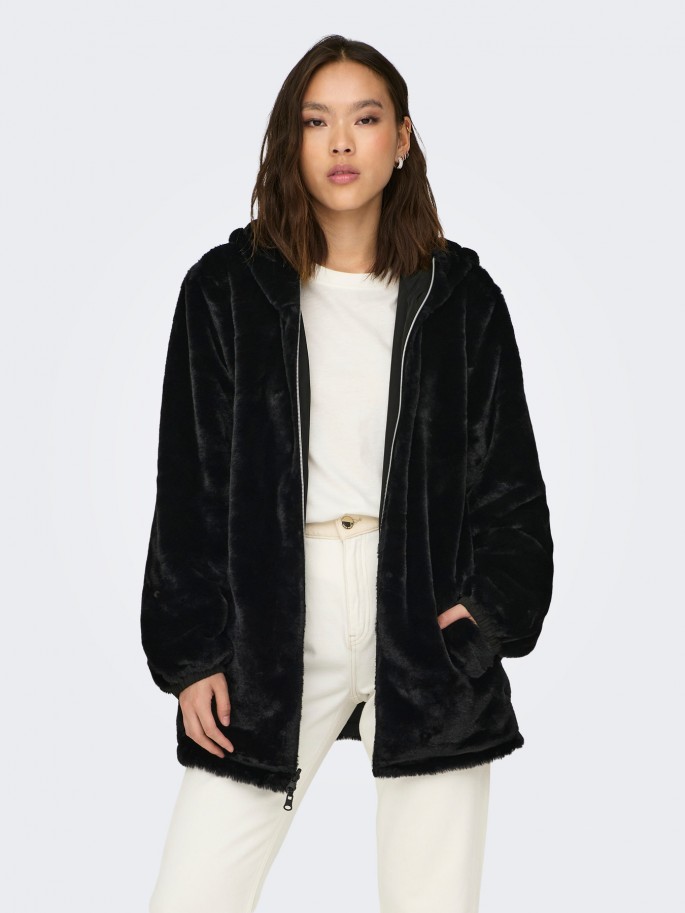 ONLY CANDY ABRIGO COLOR NEGRO -...