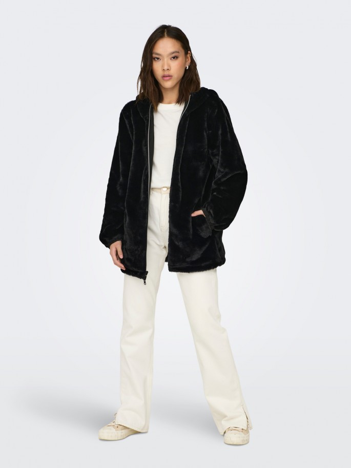 ONLY CANDY ABRIGO COLOR NEGRO -...