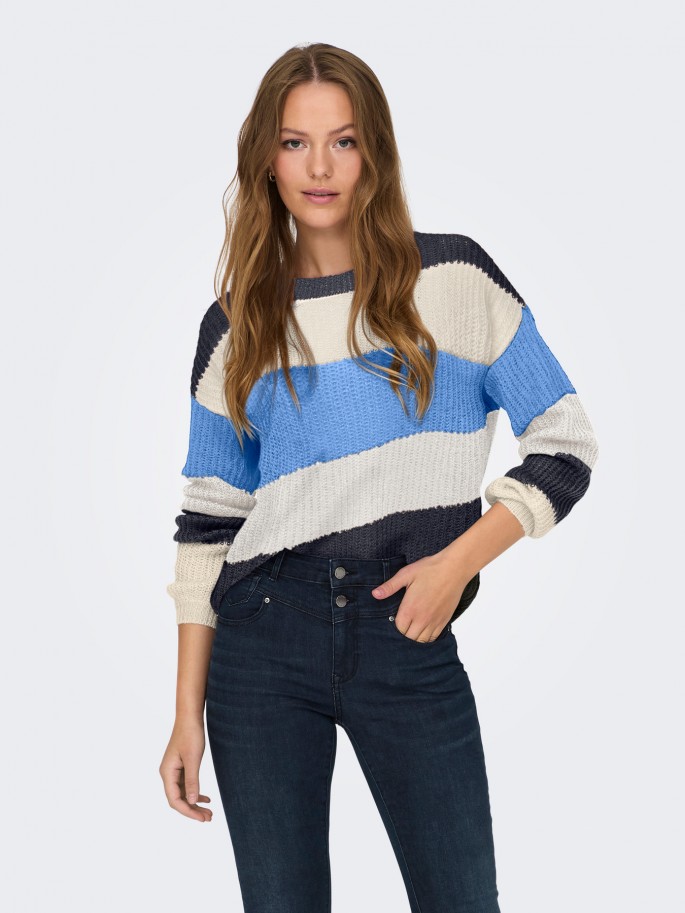 JDY JERSEY DE PUNTO COLOR AZUL -...