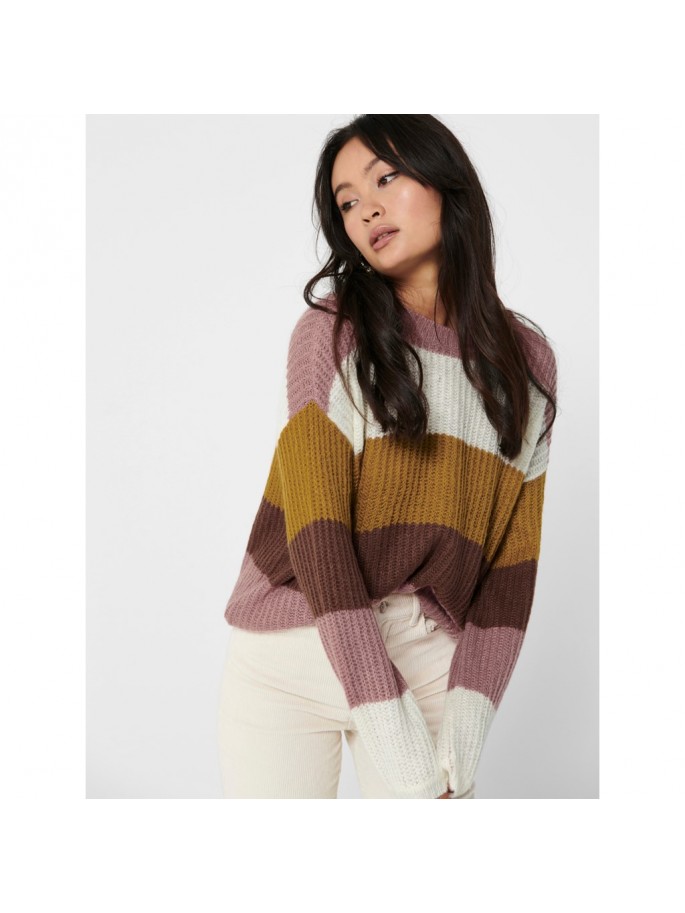 JDY JERSEY DE PUNTO COLOR MARRON -...