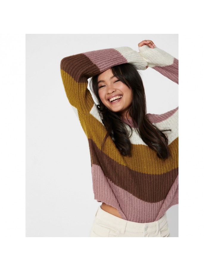 JDY JERSEY DE PUNTO COLOR MARRON -...