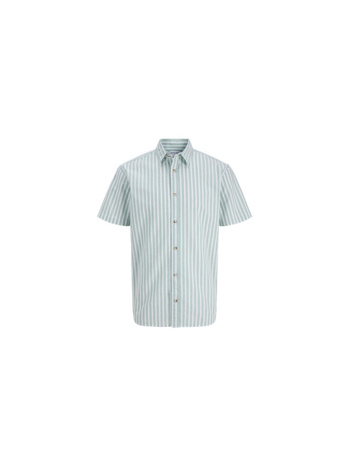 JJCHAD OXFORD STRIPE SHIRT SS VERDE...