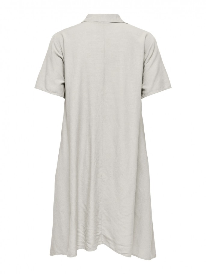 JDYCAYA LINEN Vestido Midi con Cuello...