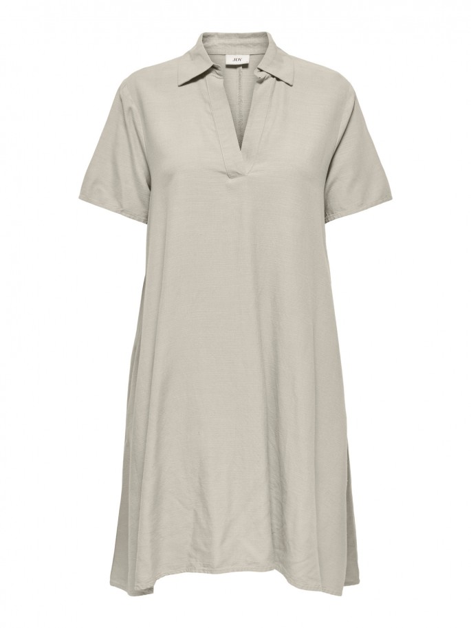 JDYCAYA LINEN Vestido Midi con Cuello...