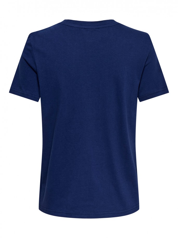 JDY Camiseta ASTA PEARL 100% Algodón...