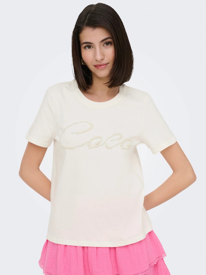 JDY Camiseta ASTA PEARL...