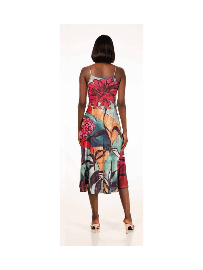 vestido FELICIDAD estampado exclusivo...
