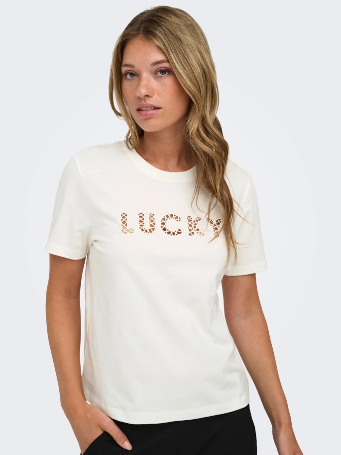 Camiseta JDYSELMA Manga Corta BLANCO