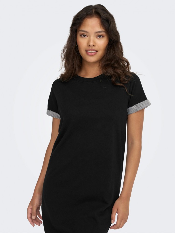 Vestido JDYIVY Manga Corto Casual Negro