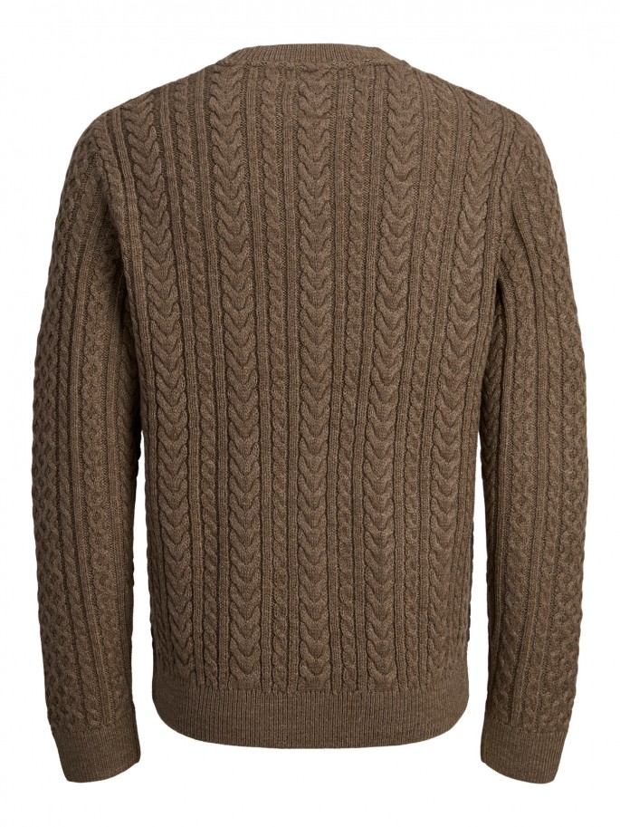 Jersey JPRBLUSEAN Trenzado, Cuello...