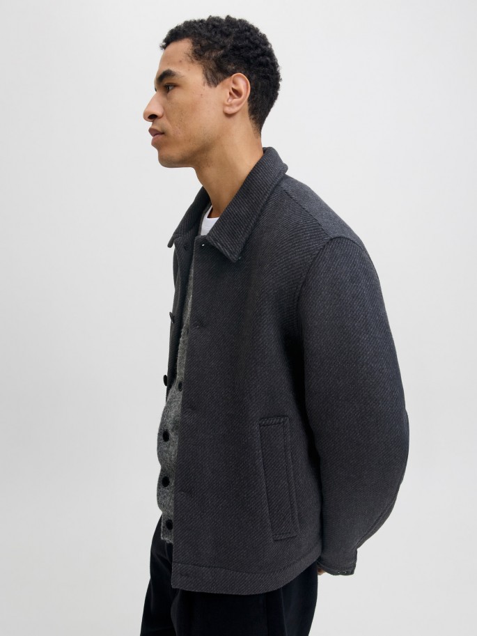 Chaqueta JPRBLACOBBS GRIS OSCURO