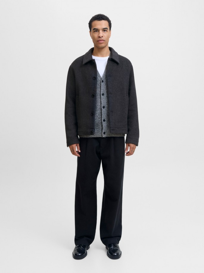 Chaqueta JPRBLACOBBS GRIS OSCURO
